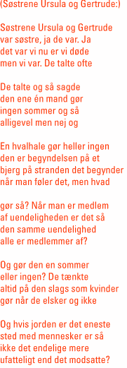 digt: Ursula Andkjær Olsen